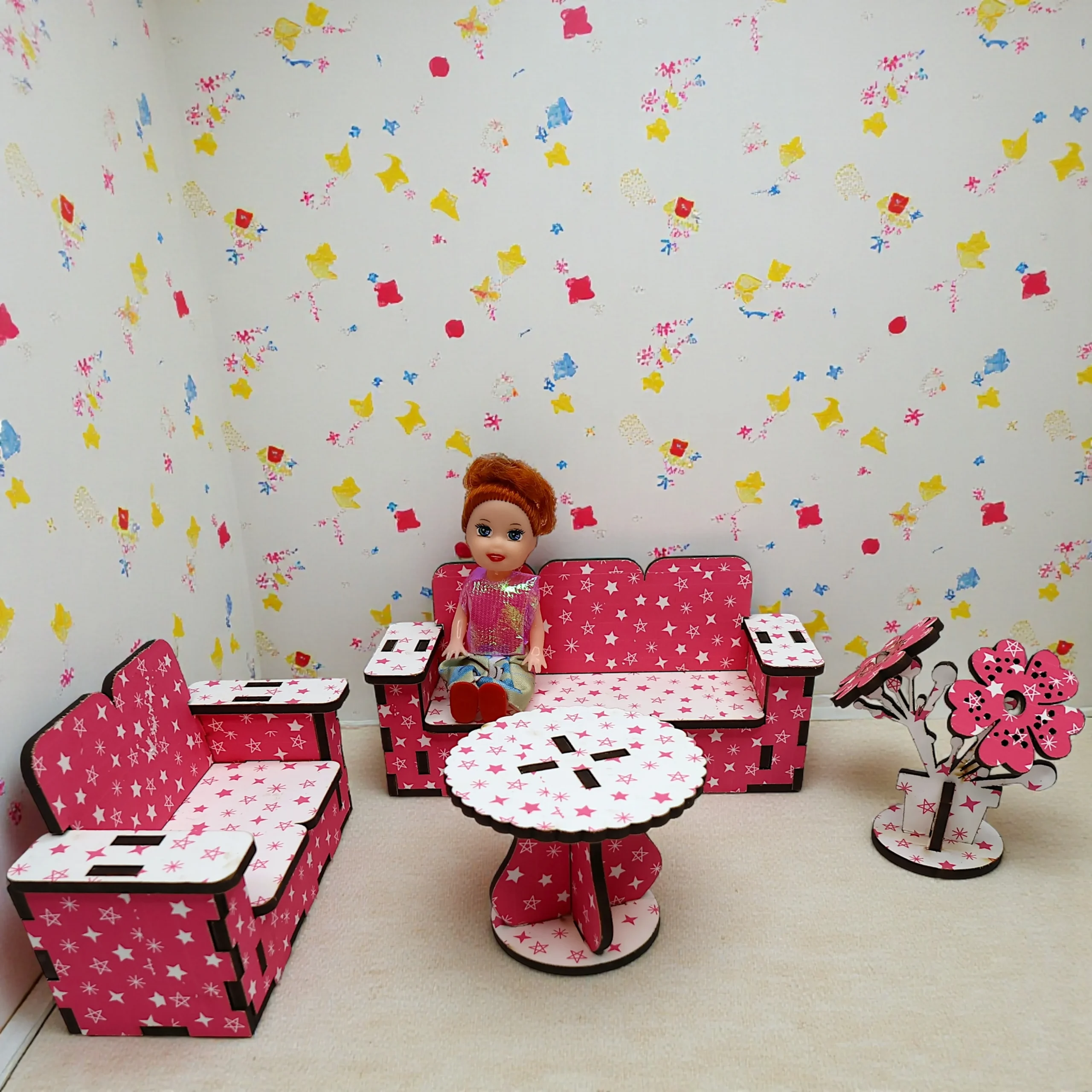 Assembled Dollhouse Living Room Furniture assembled dollhouse living room furniture