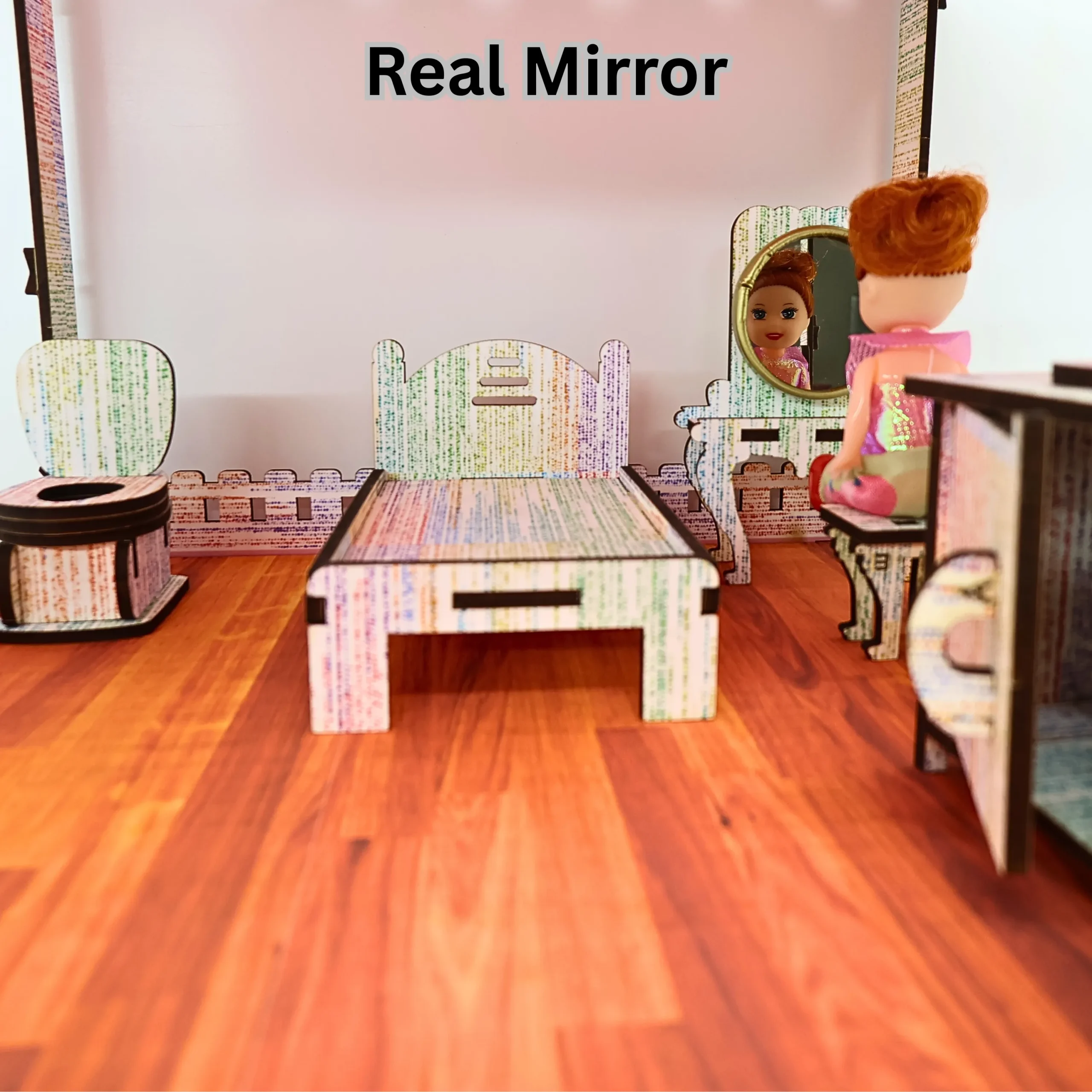 Big Doll House Furniture & Accessories Included wooden furniture pieces and accessories included with big doll house