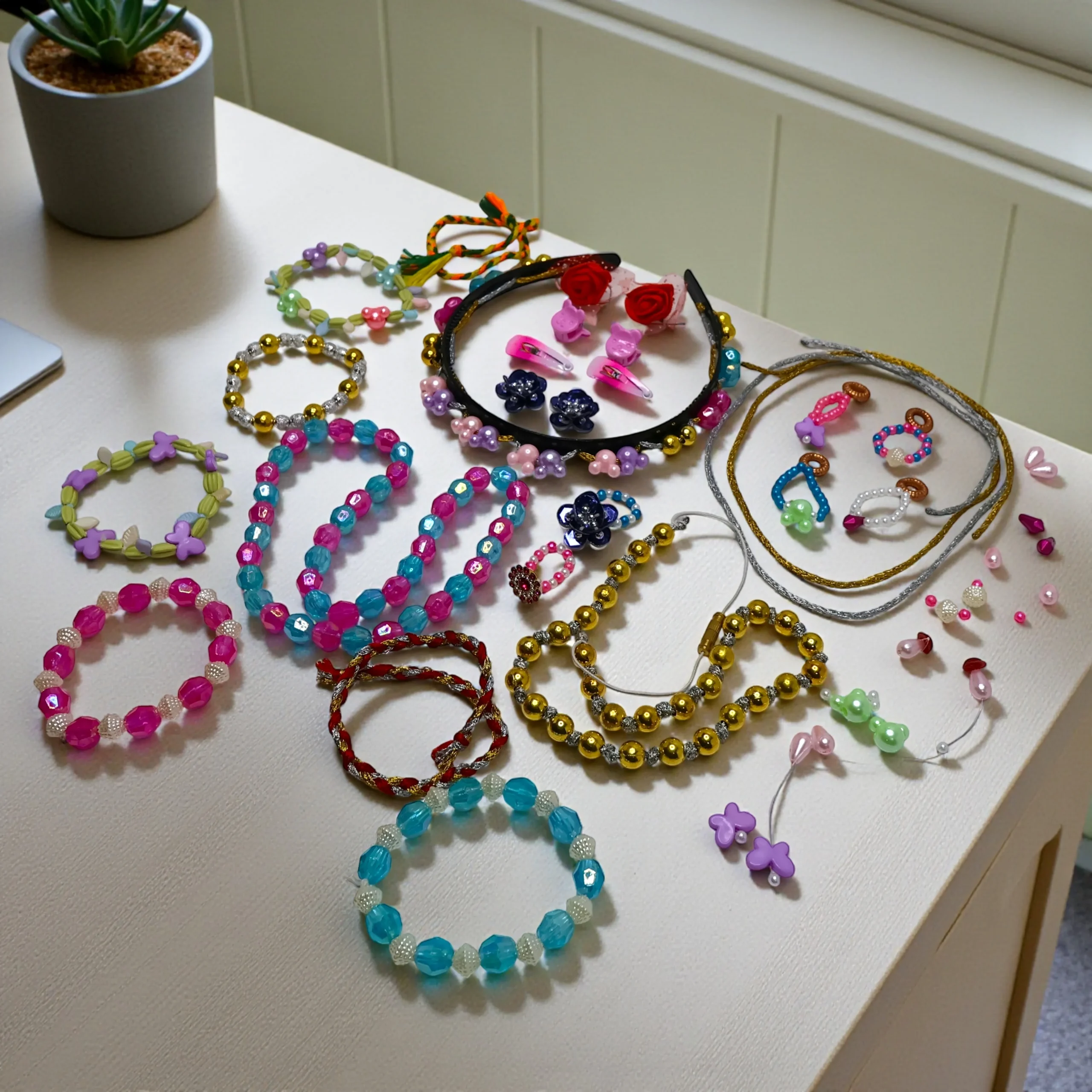 Jewellery Beads Kit with Organized Storage jewellery beads diy kit neatly organized for easy use and storage