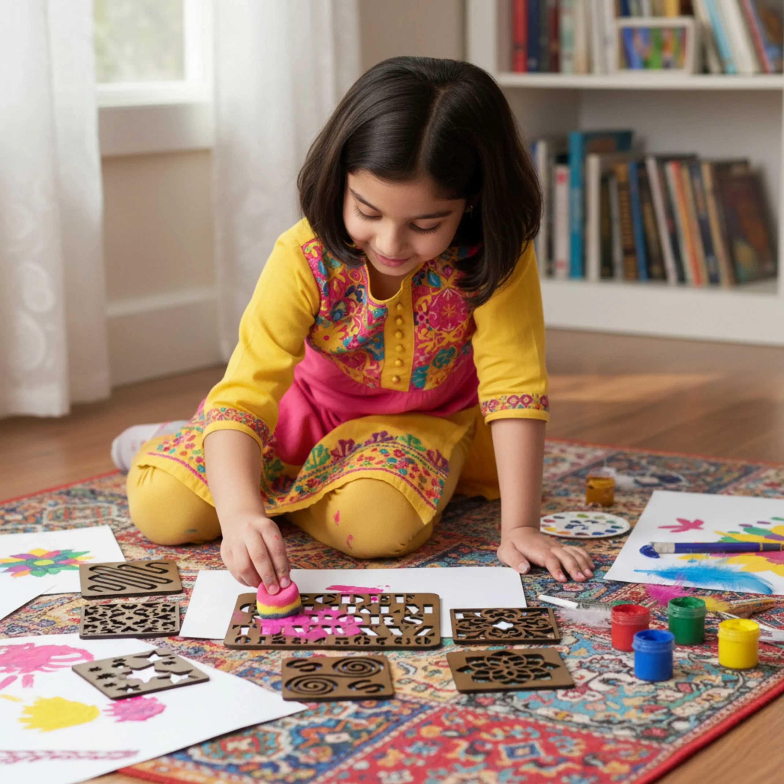 Decorative Design Stencil Set decorative design stencils for painting and rangoli