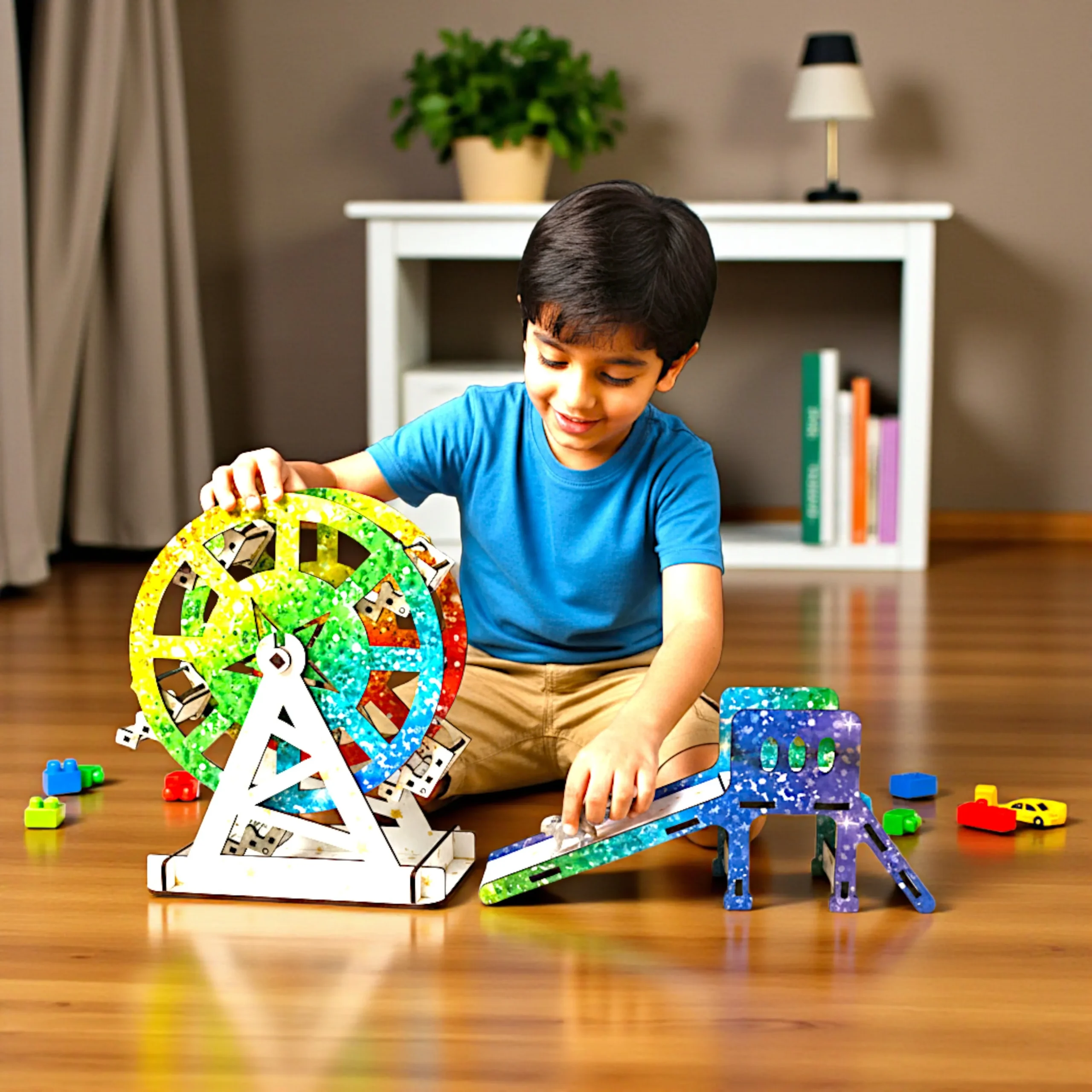DIY Ferris Wheel Puzzle Assembly for Kids diy ferris wheel puzzle assembly process for kids