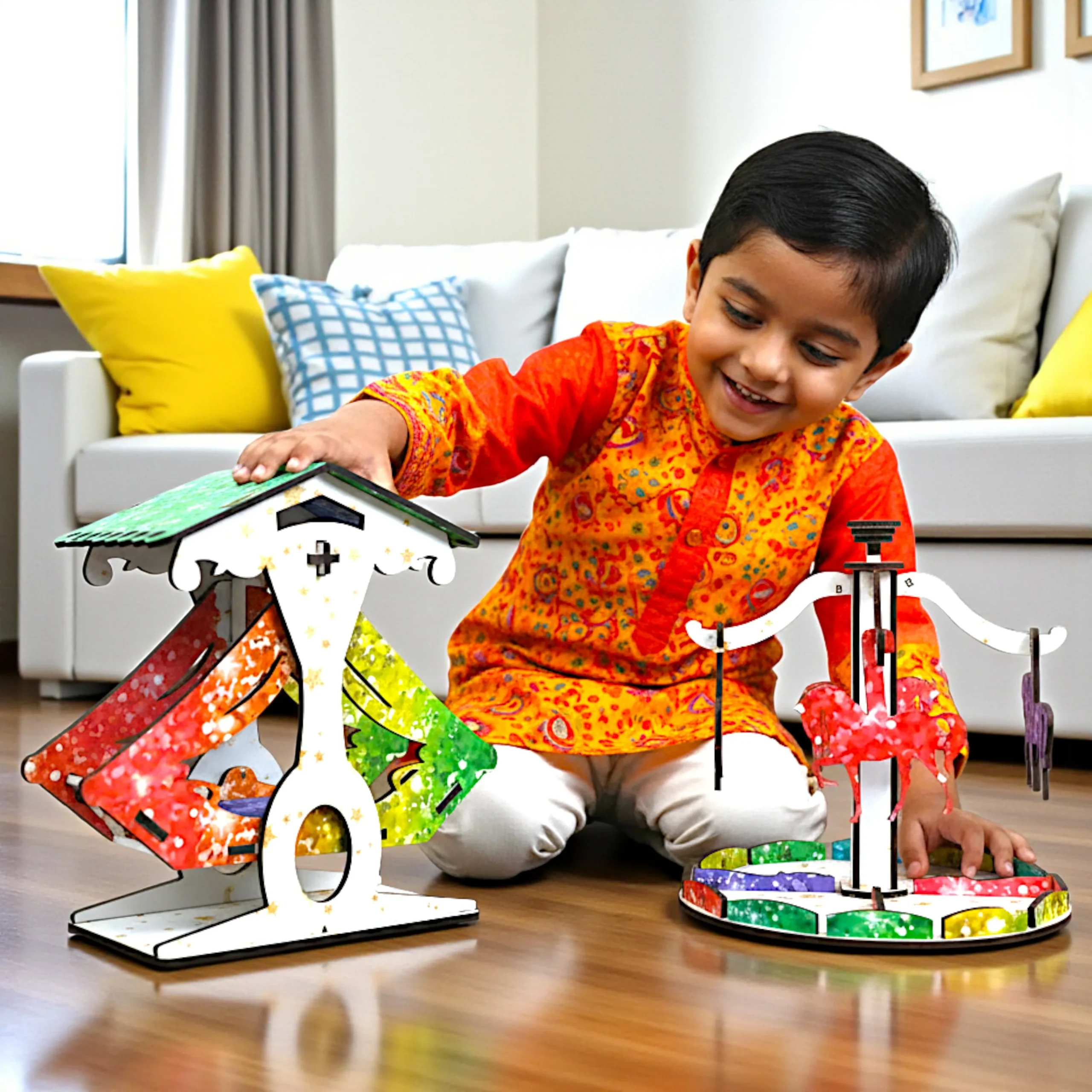 Educational Wooden Craft Puzzle for Kids educational wooden craft puzzle amusement ride