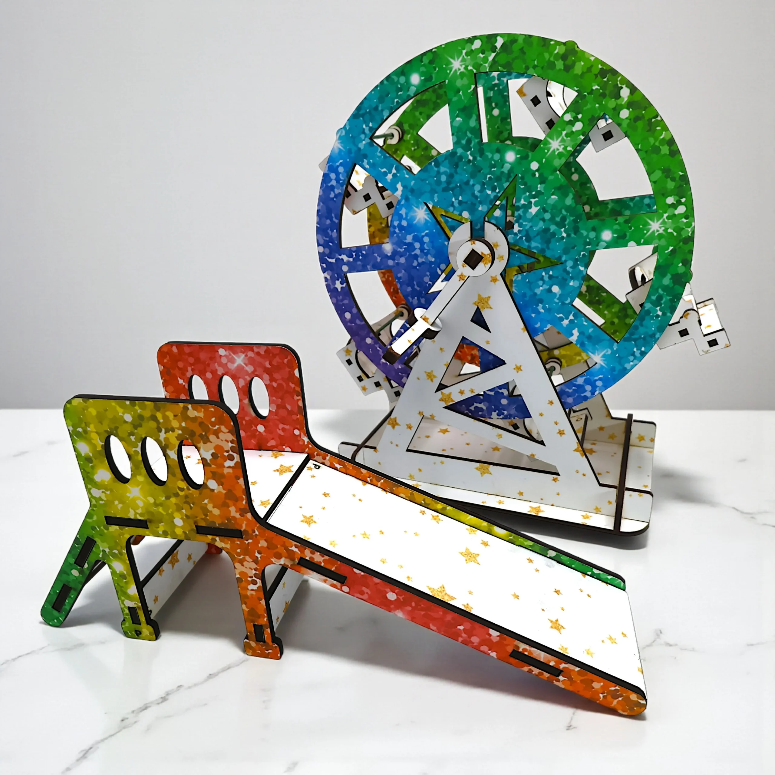 Educational Wooden Puzzle Craft Kit for Kids educational wooden puzzle craft kit ferris wheel