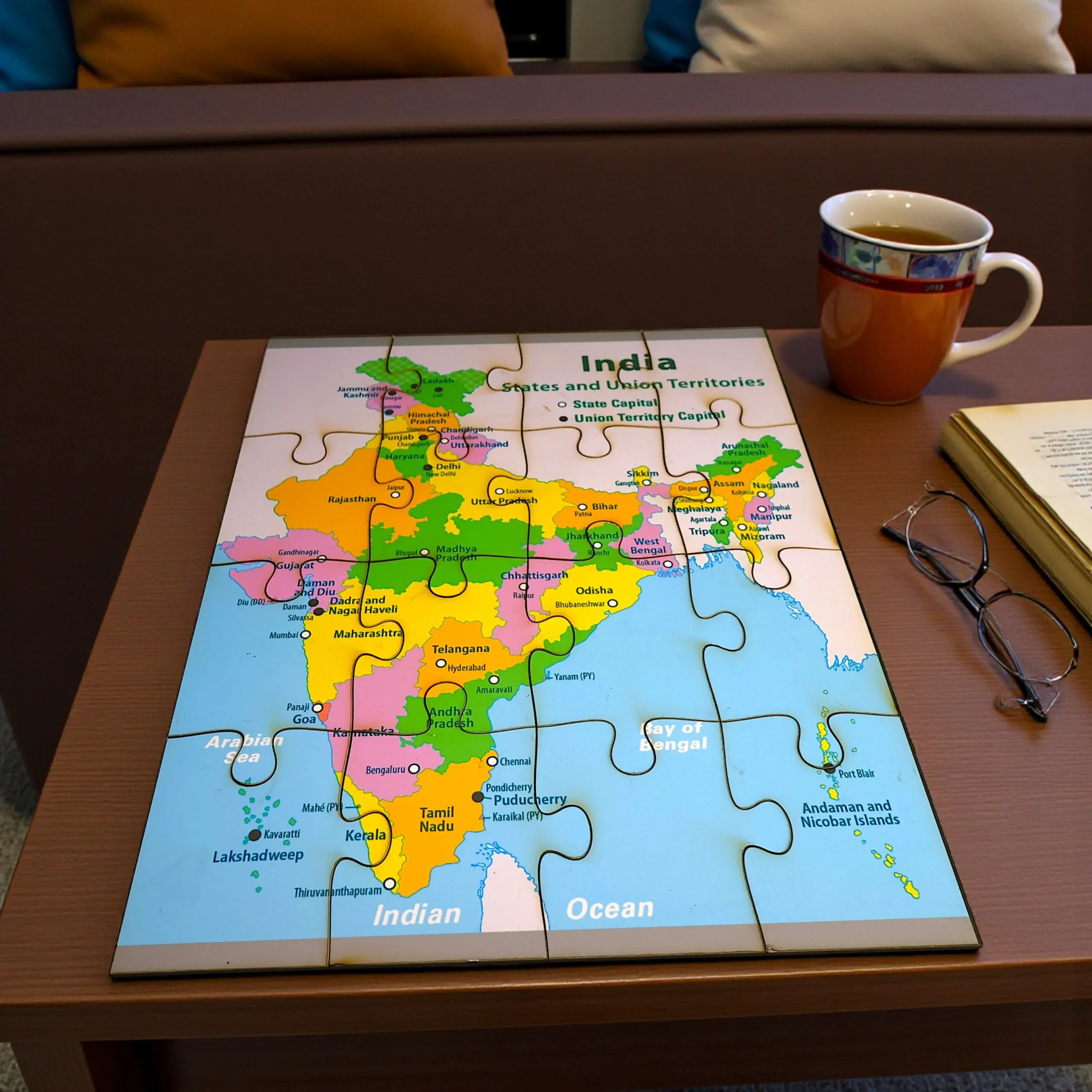 India Map & Flag Puzzle – Perfect Gift for Kids India map jigsaw puzzle as a gift for kids educational play and learning