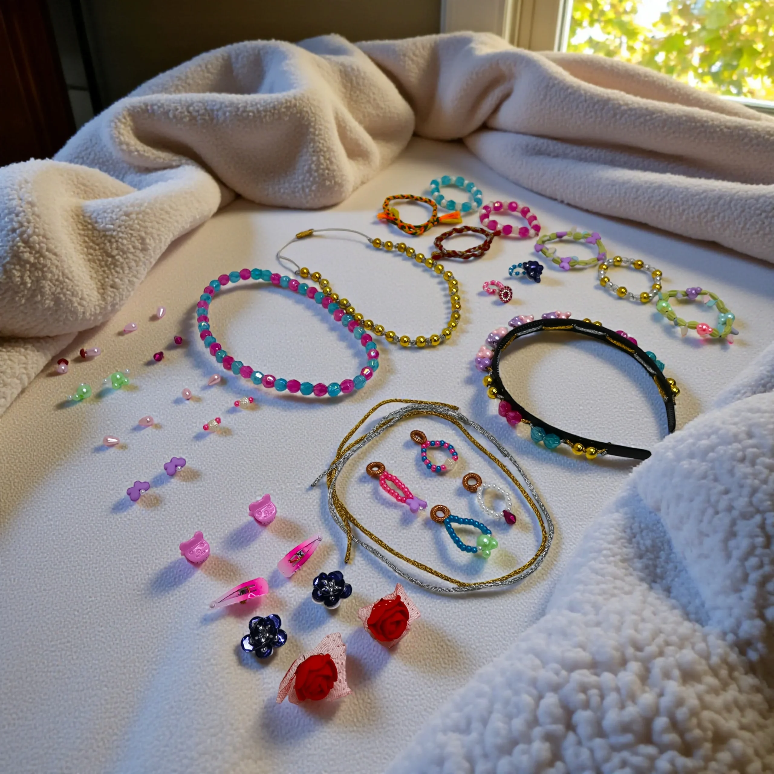 DIY Jewellery Beads Kit as a Creative Gift jewellery beads bracelet diy kit gift for kids creative play