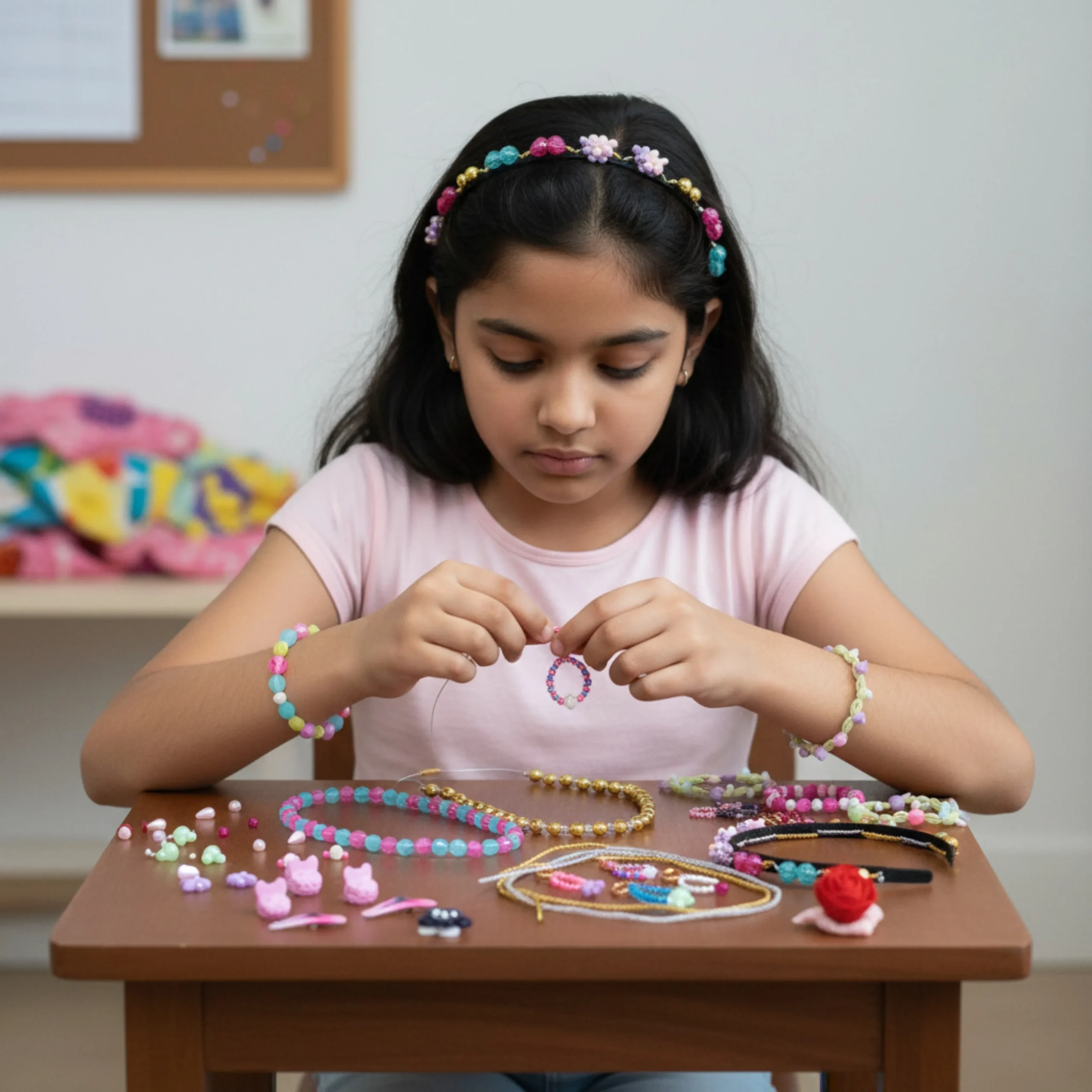 Safe Jewellery Beads DIY Kit for Kids child safe jewellery beads diy kit with smooth edges and safe materials