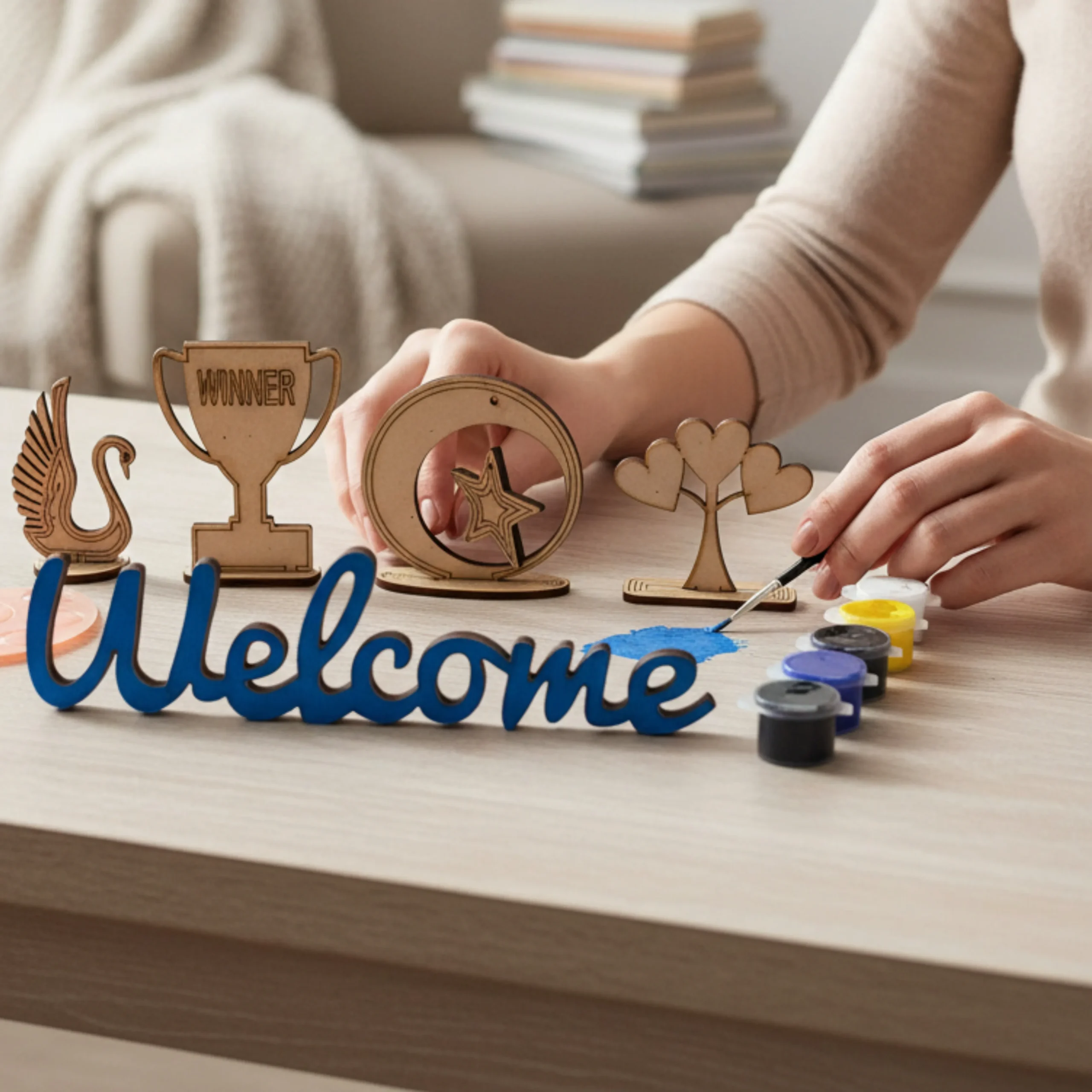 Wood Painting Kit for Creative Learning wood painting kit improving creativity and motor skills in kids